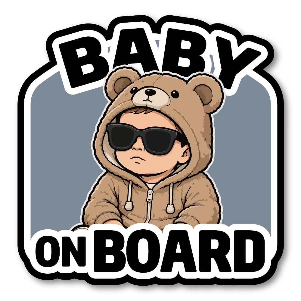 クールベビーの BABY ON BOARD(120 × 122 mm)